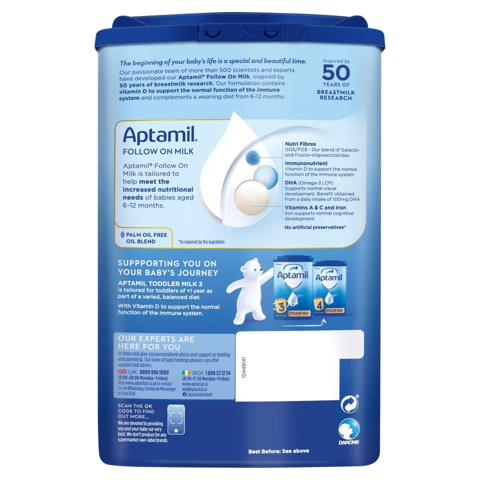 Aptamil Stage 2 Follow On Milk Formula 800g